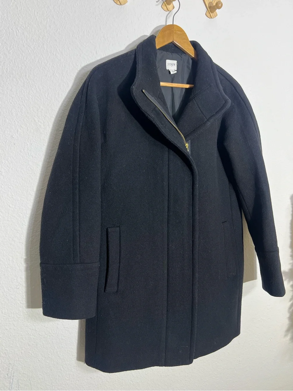 J CREW • Factory City Coat wool blend with an asymmetrical zipper closure. - Picture 2 of 13